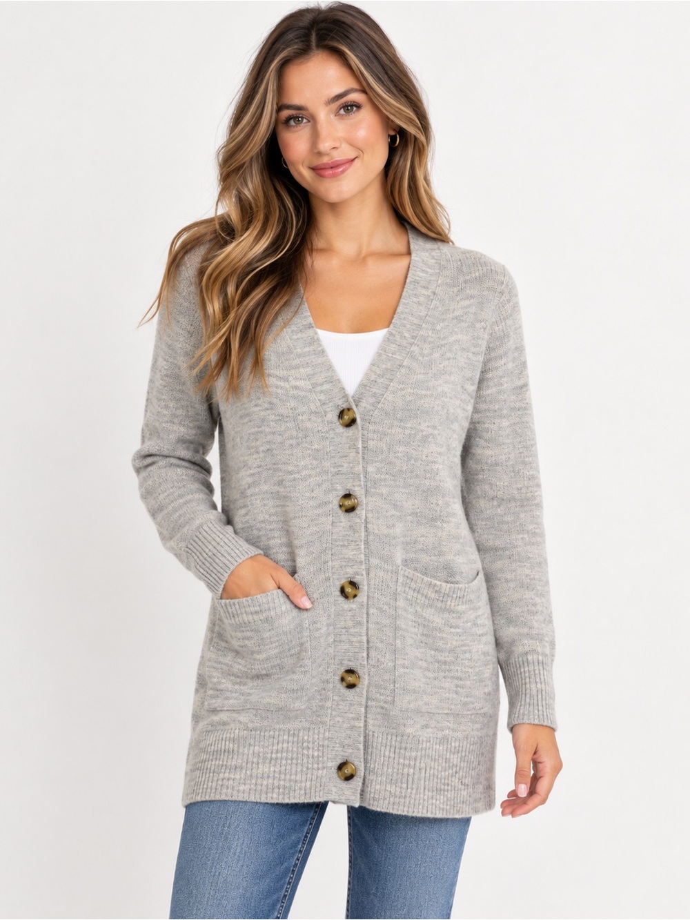 Quince Gray Wool Baby Alpaca Long Cardigan Sweater XS NWOT